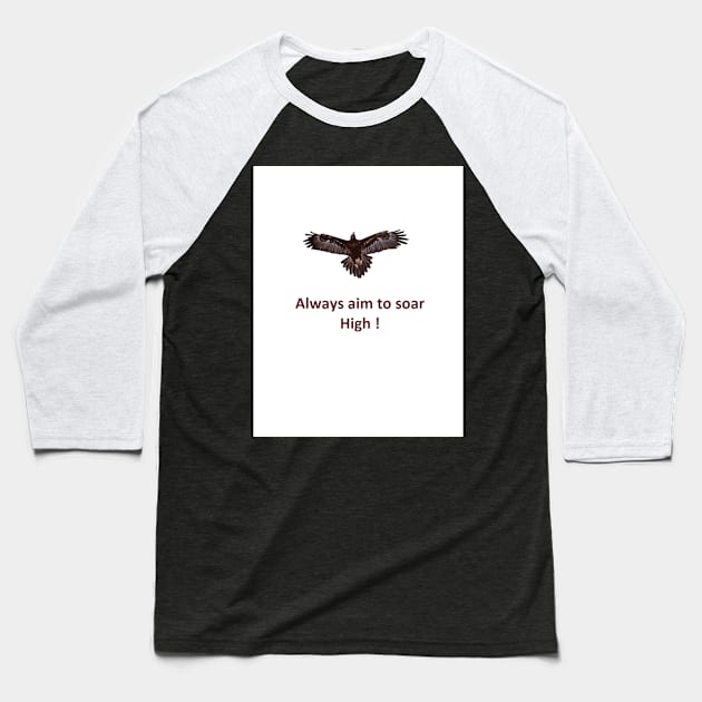 Aim High Baseball T-Shirt by Gnanadev